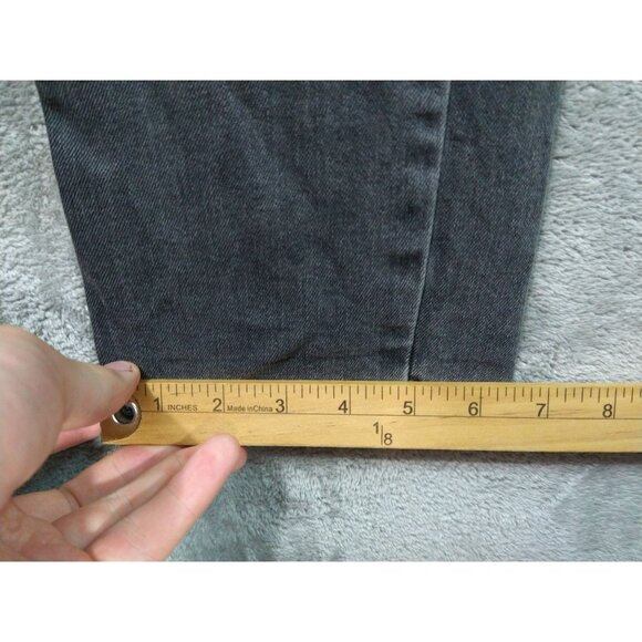 Levis 511 Jeans Mens 32x36 Black Denim Slim Fit Straight Leg Mid Rise Dark Wash - Picture 6 of 9